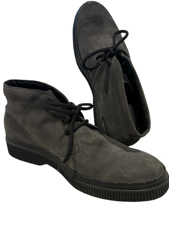 Tod\'s Men\'s Suede Lace up Ankle Boots. Chukka style. shoes. Dark Gray. Size 10.5 main image 5